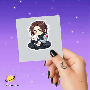 Bucky Barnes and Alpine Sticker