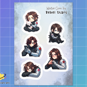Bucky Barnes Inspired Sticker Sheet